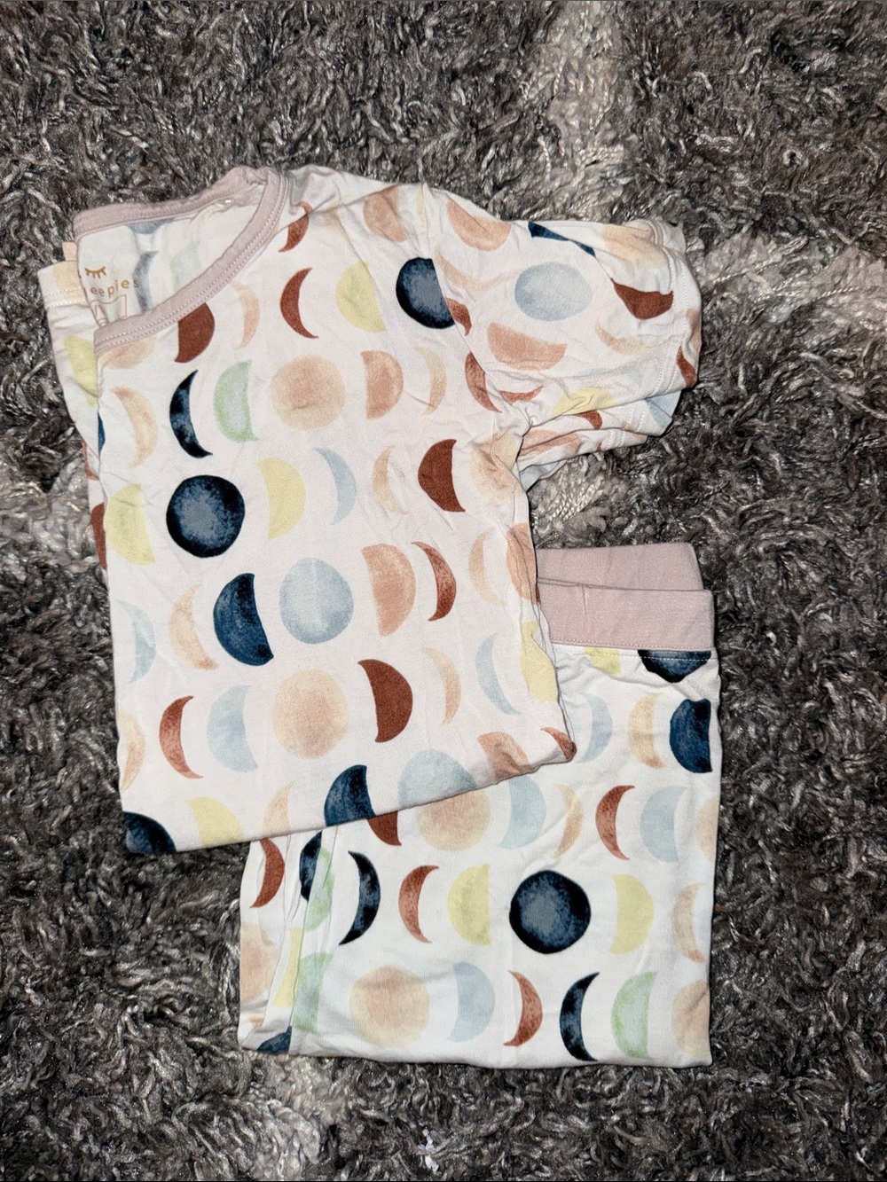 Little Sleepies size 12/14 unisex 
Kids Pajamas - Moon Phase short set
